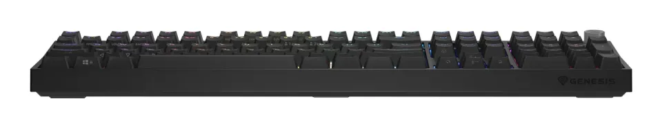 Herní mechanická klávesnice Genesis THOR 404/RGB/Outemu Peach Silent/Drátové USB-A/US layout/Černá