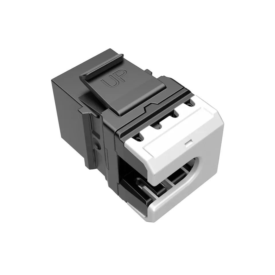 Solarix Rychlozařezávací keystone CAT5E UTP RJ45 černý SXKJ-5E-UTP-BK-NA pro kleště SXKJ-NA-BU