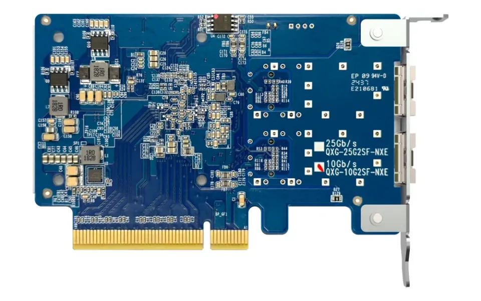 QNAP QXG-10G2SF-NXE - 2x 10GbE SFP+, low-profile, PCIe Gen3 x8