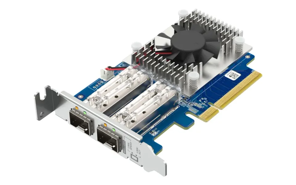 QNAP QXG-10G2SF-NXE - 2x 10GbE SFP+, low-profile, PCIe Gen3 x8