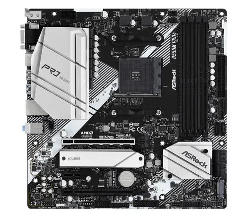 ASROCK B550M PRO4 (AM4, amd B550, 4xDDR4 4733, 6xSATA3, 7.1, VGA+HDMI +DPort, M.2, USB3.2, mATX)