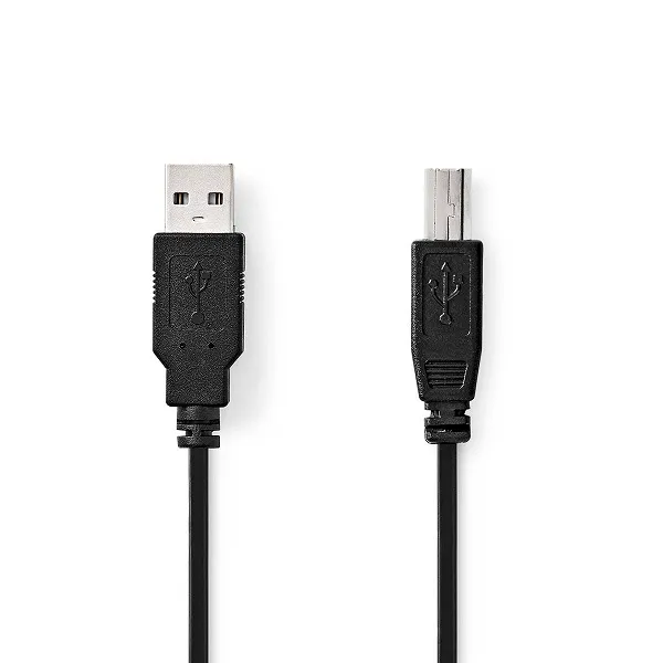 Nedis CCGL60100BK50 - USB 2.0 kabel | USB-A Zástrčka - USB-B Zástrčka | 5 m | Če
