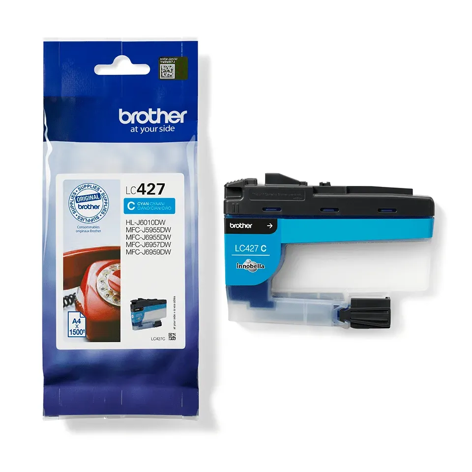 Brother LC-427C (inkoust cyan, 1500 str., ISO / IEC 24711)