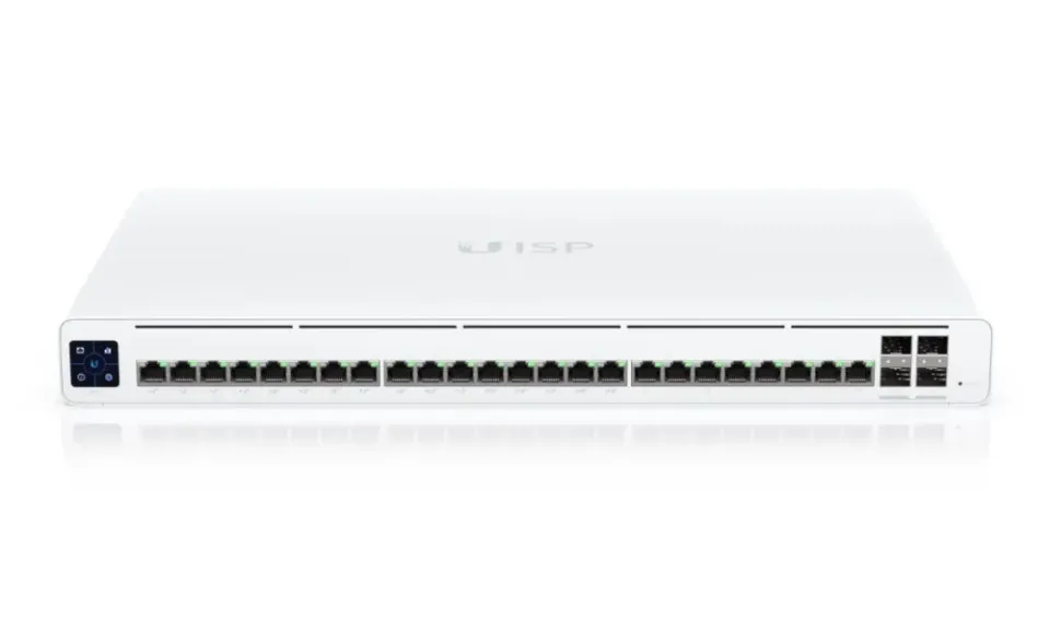 Ubiquiti UISP Switch Pro - 24x GbE, 4x SFP+, 16x PoE Out 27V (PoE budget 220 W)