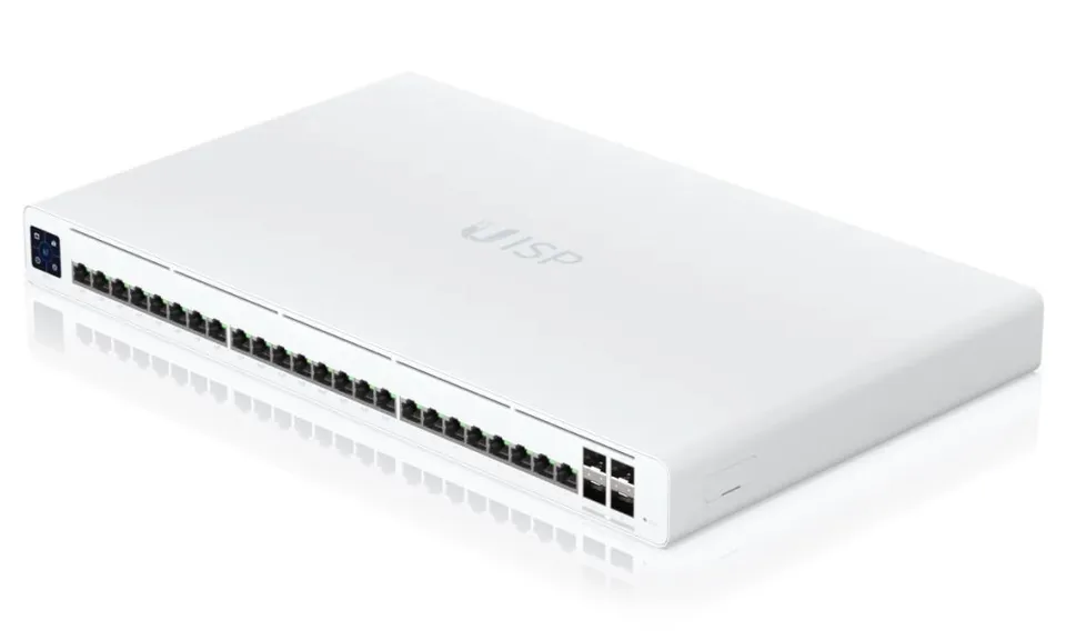 Ubiquiti UISP Switch Pro - 24x GbE, 4x SFP+, 16x PoE Out 27V (PoE budget 220 W)