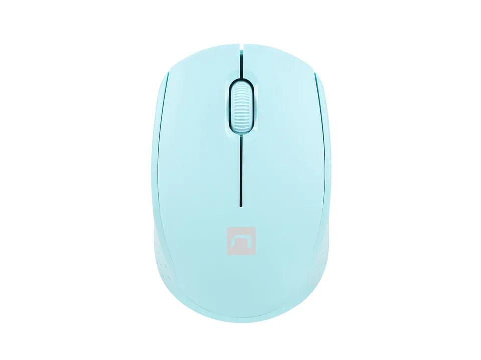Myš Natec STORK/Kancelářská/Optická/1 600 DPI/Bezdrátová USB/Modrá