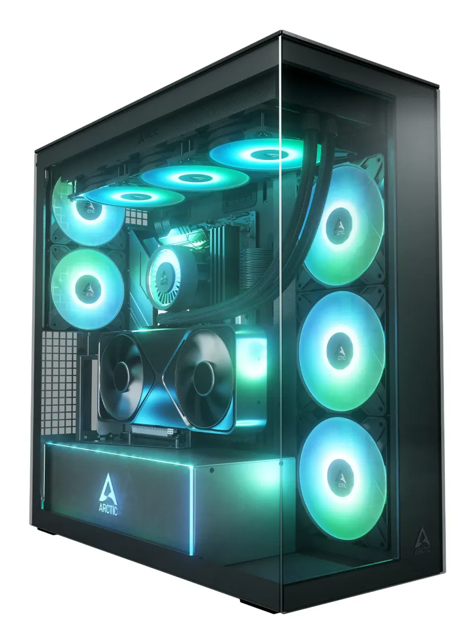 ARCTIC case Xtender Tower, mirror window, držák GPU, black