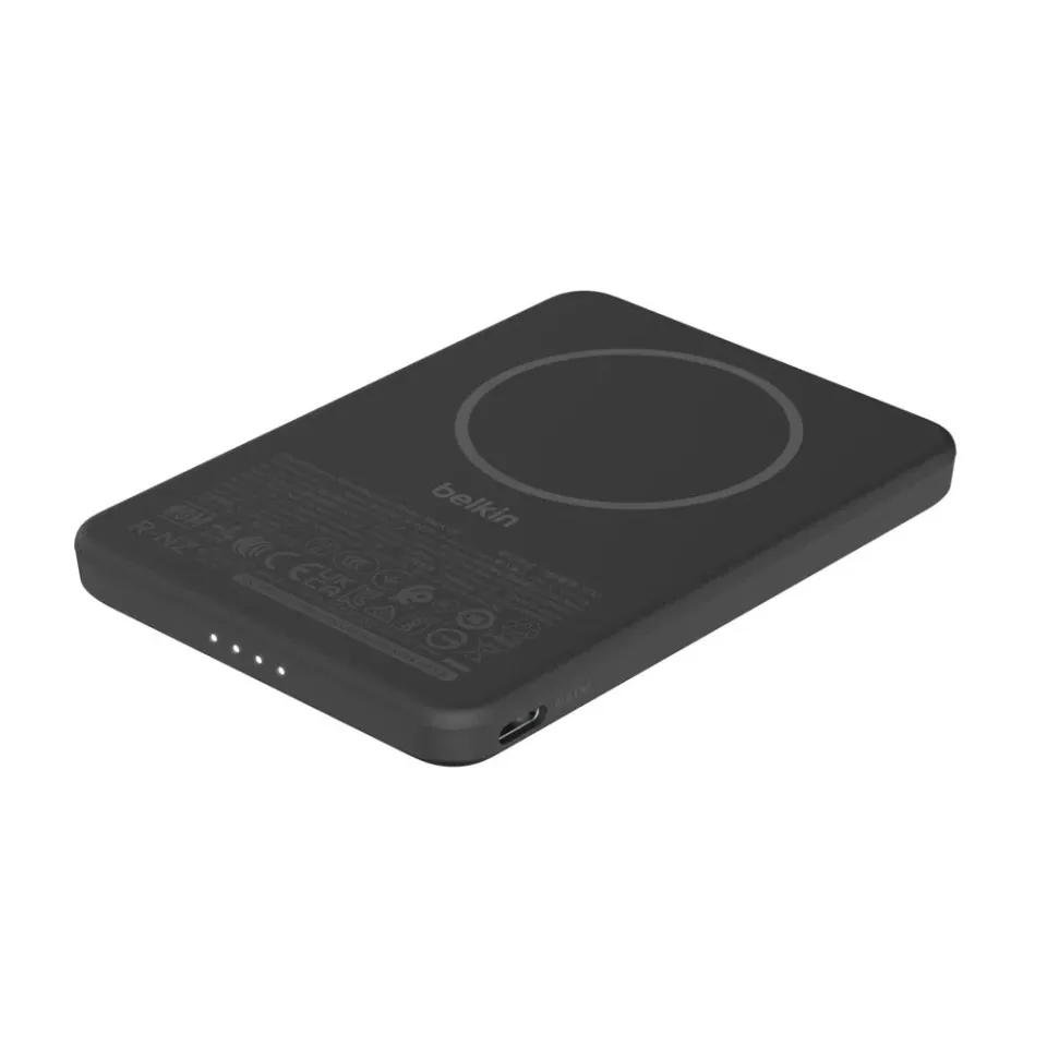 Belkin BOOST CHARGE Qi2 Magnetická Bezdrátová PowerBanka, 5000mAh, slim, černá