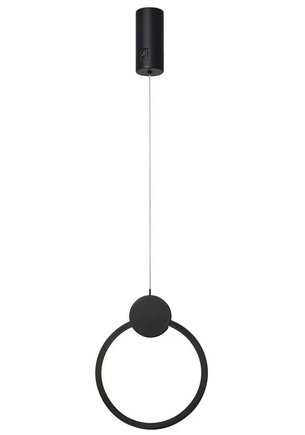 IMMAX NEO LITE OVALE SMART závěsné svítidlo černé 26cm 18W s podporou BEACON, Wi-Fi, TUYA