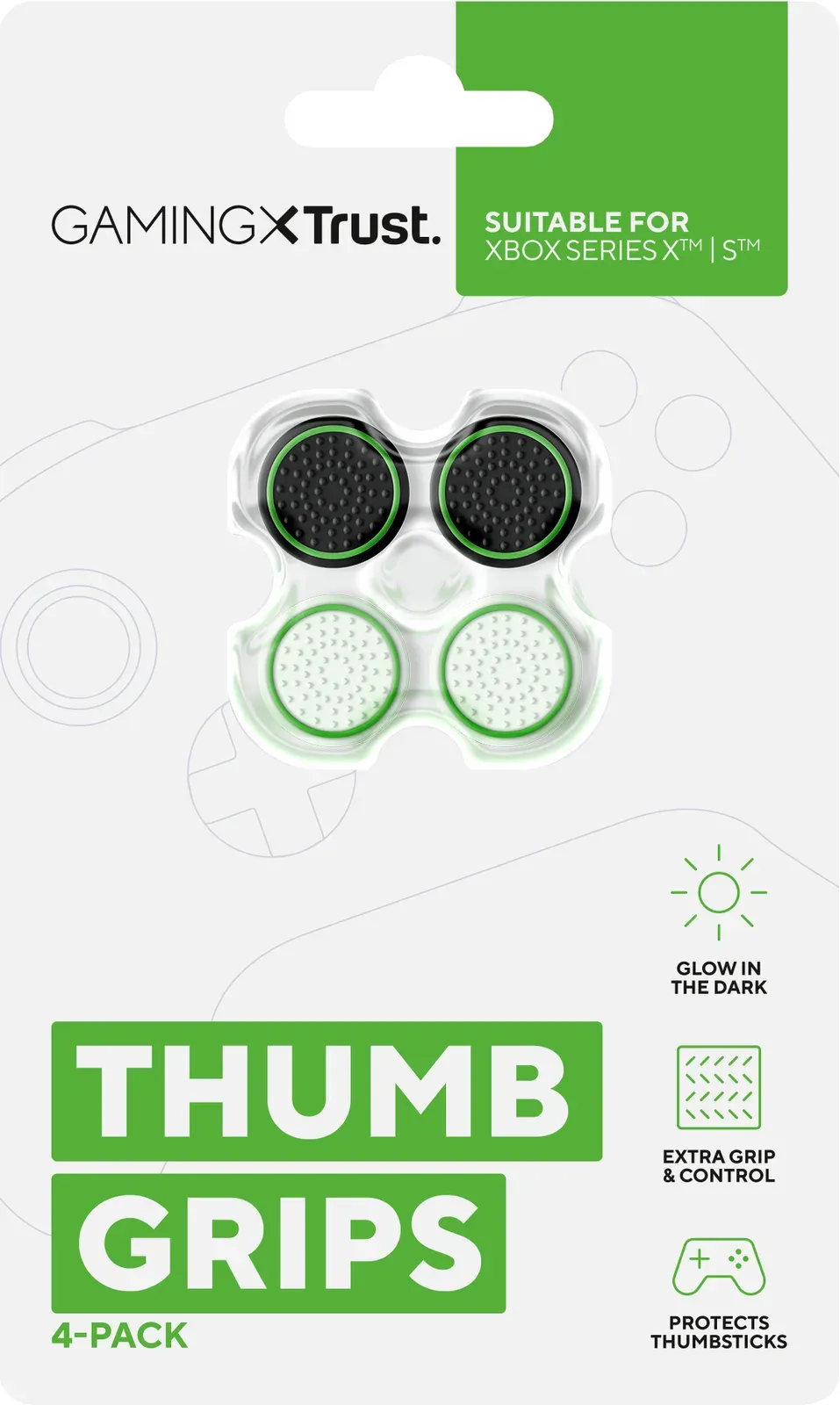 TRUST Silikonové krytky GXT 267 4-pack Thumb Grips for Xbox