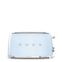 Smeg TSF02PBEU, toustovač / topinkovač, 4 toasty, 6 úrovní opékání, zásuvka na drobky, styl. 50. let, pastelově modrý