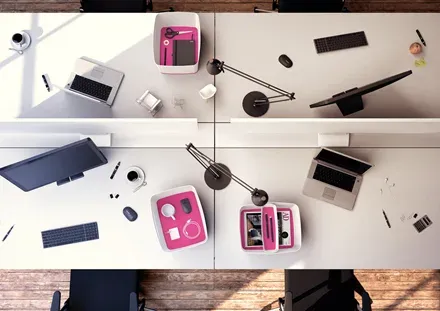 LEITZ Organizér MyBox, bílá/růžová