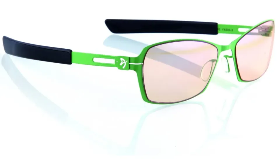 AROZZI herní brýle VISIONE VX-500 Green/ zelenočerné obroučky/ jantarová skla
