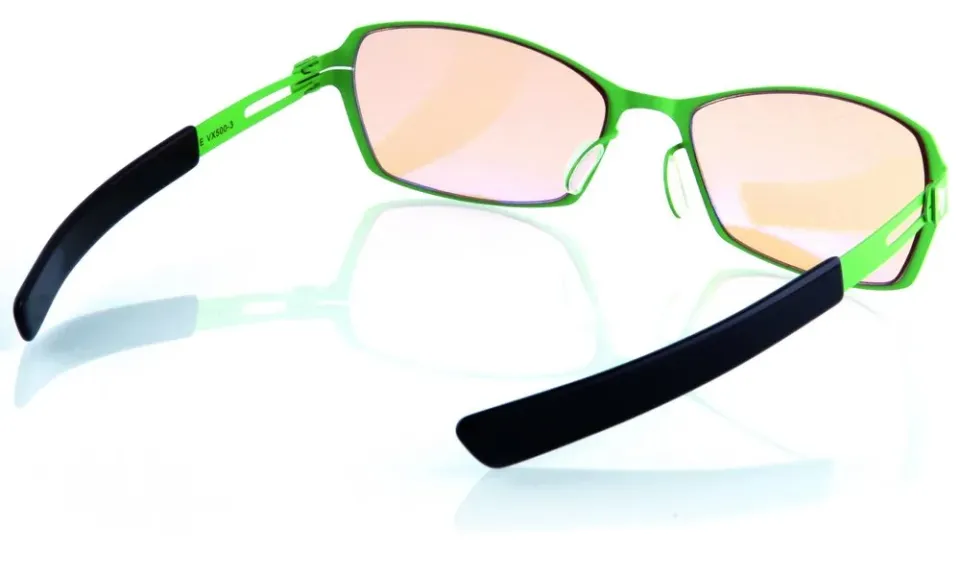 AROZZI herní brýle VISIONE VX-500 Green/ zelenočerné obroučky/ jantarová skla