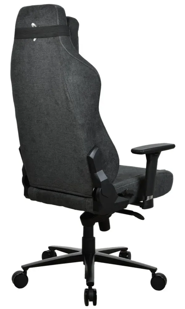 AROZZI herní židle VERNAZZA XL SoftFabric Dark Grey/ látkový povrch/ tmavě šedá