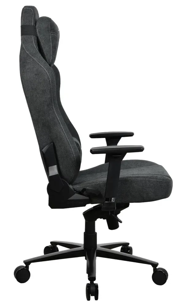 AROZZI herní židle VERNAZZA XL SoftFabric Dark Grey/ látkový povrch/ tmavě šedá