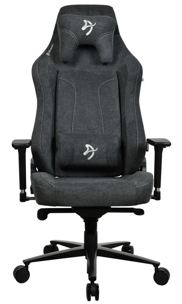 AROZZI herní židle VERNAZZA XL SoftFabric Dark Grey/ látkový povrch/ tmavě šedá