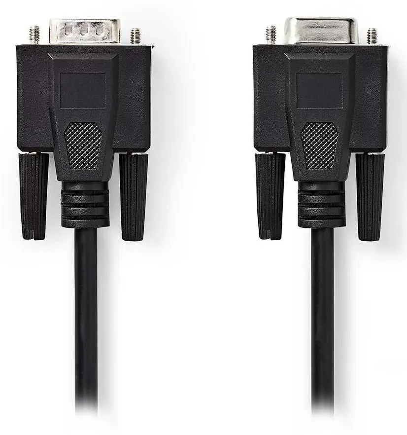 NEDIS prodlužovací kabel VGA (D-SUB)/ zástrčka VGA - zásuvka VGA/ černý/ 2m