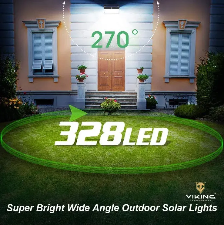 Viking venkovní solární LED světlo M328 s pohybovým senzorem