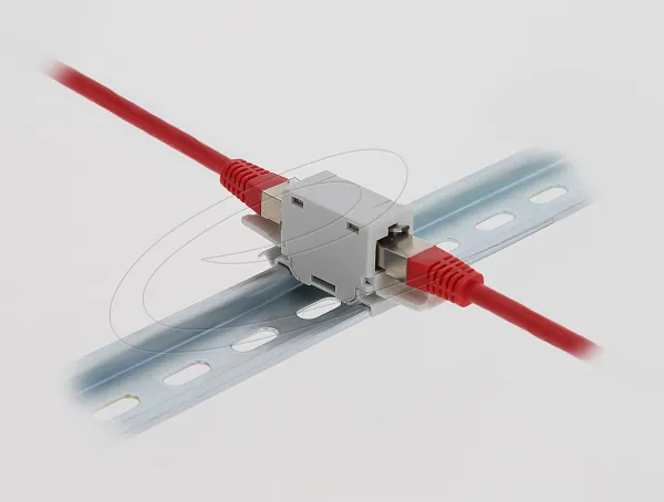 Delock Spojka RJ45, Cat.6A, ze zásuvky na zásuvku, s protiprachovou krytkou, k m