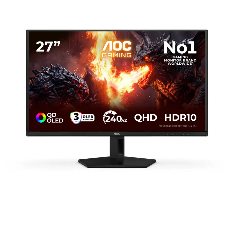 AOC Gaming/Q27G41ZDF/26,5"/QD-OLED/QHD/240Hz/0,03ms/Černá/3R