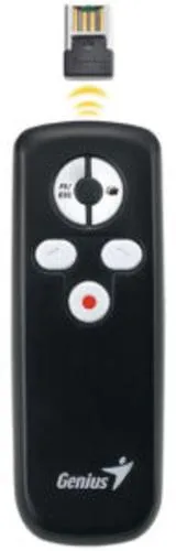 GENIUS Media Pointer 100 USB mini reciever 2,4GHz , 5 tlačítek, presenter