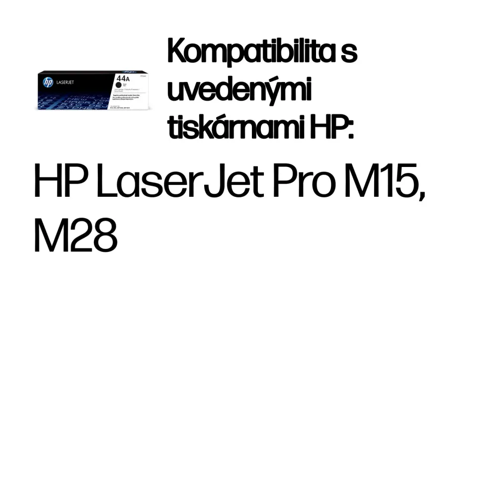 HP 44A Black original LaserJet toner, CF244A