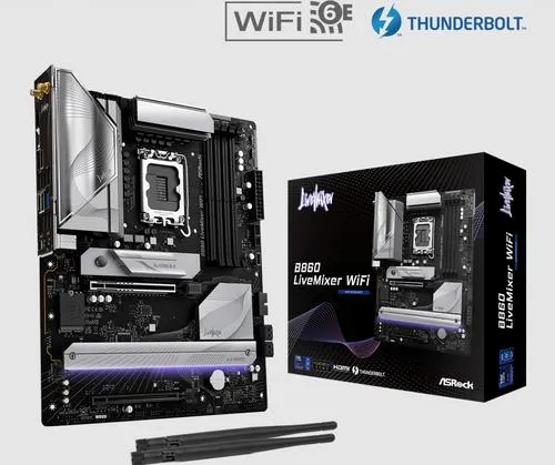 ASROCK B860 LIVEMIXER WIFI (intel 1851, 4xDDR5, WIFI, ATX)