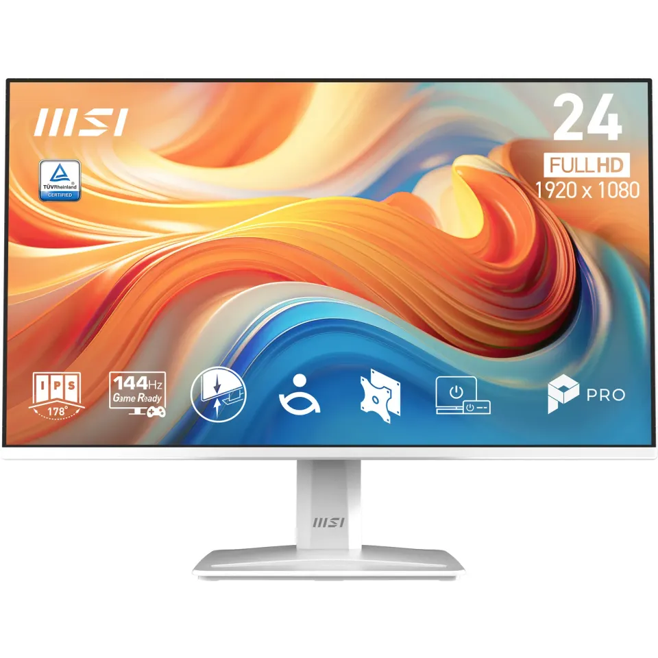 MSI Pro/MP243W E14/23,8"/IPS/FHD/144Hz/1ms/Bílá/3R