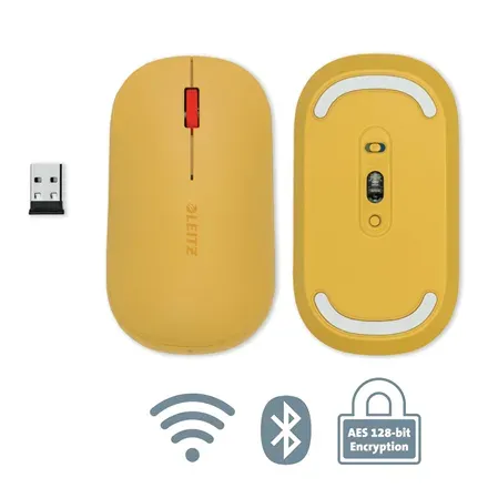 LEITZ Bezdrátová počítačová myš COSY, teplá žlutá