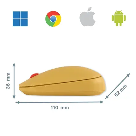 LEITZ Bezdrátová počítačová myš COSY, teplá žlutá