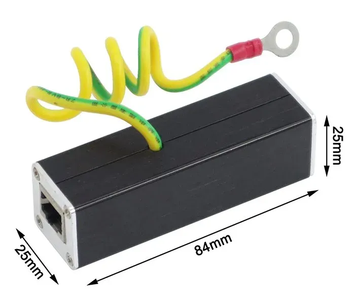 XtendLan Přepěťová ochrana UTP vedení, zemnící vodič, 100/1000Mbit, chrání dva páry