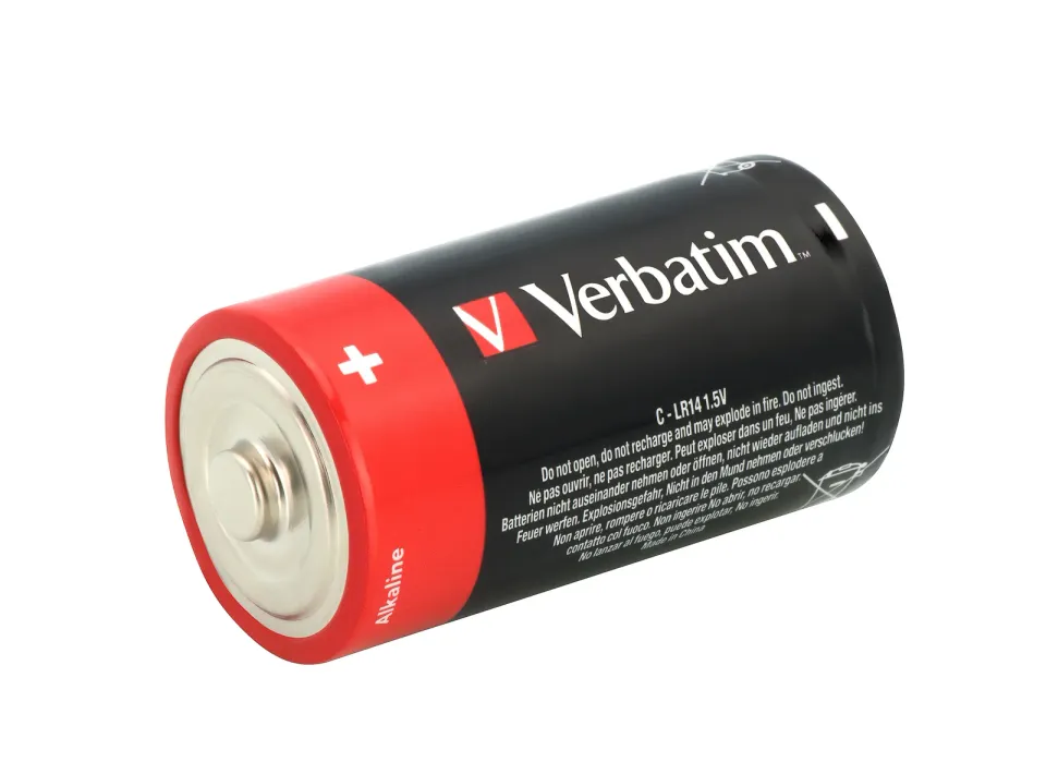 VERBATIM Alkalické baterie C, 2 PACK / LR14