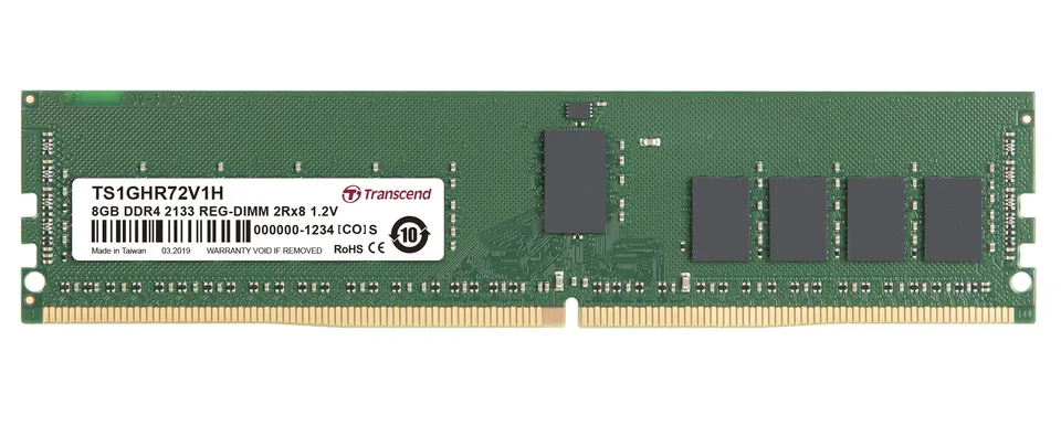 Transcend paměť 8GB DDR4 2133 ECC-DIMM 2Rx8 CL15 (TS1GHR72V1H)
