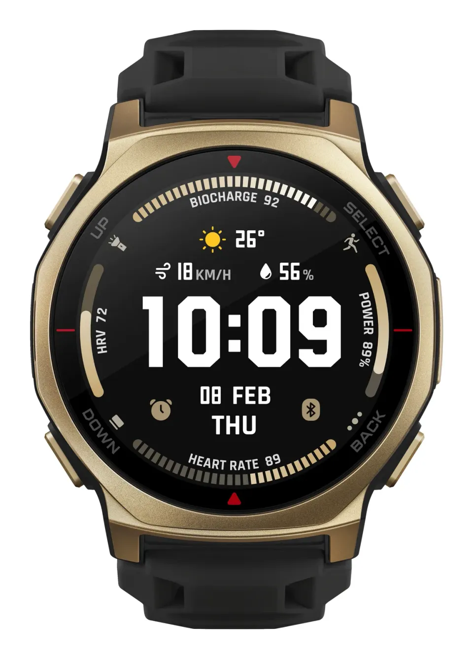 Amazfit T-Rex 3 Pro/44/Sport Band/Black Gold