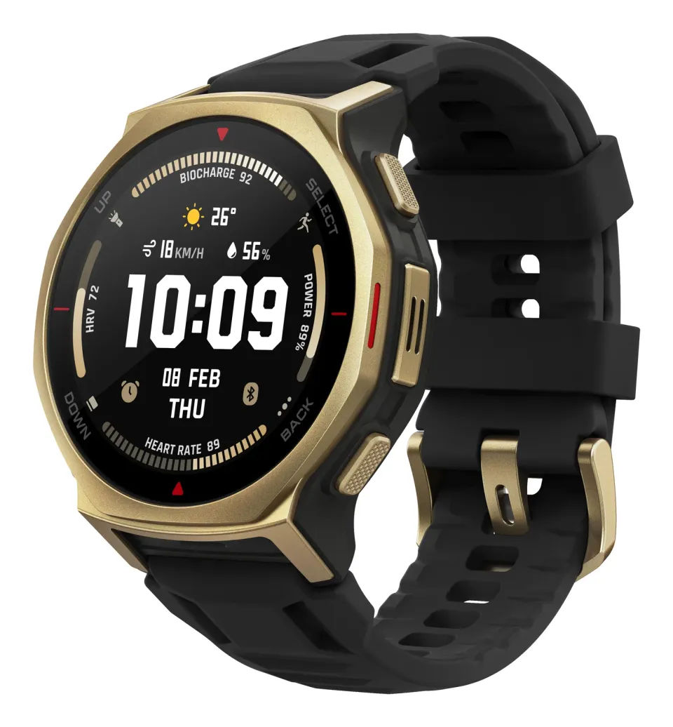 Amazfit T-Rex 3 Pro/44/Sport Band/Black Gold