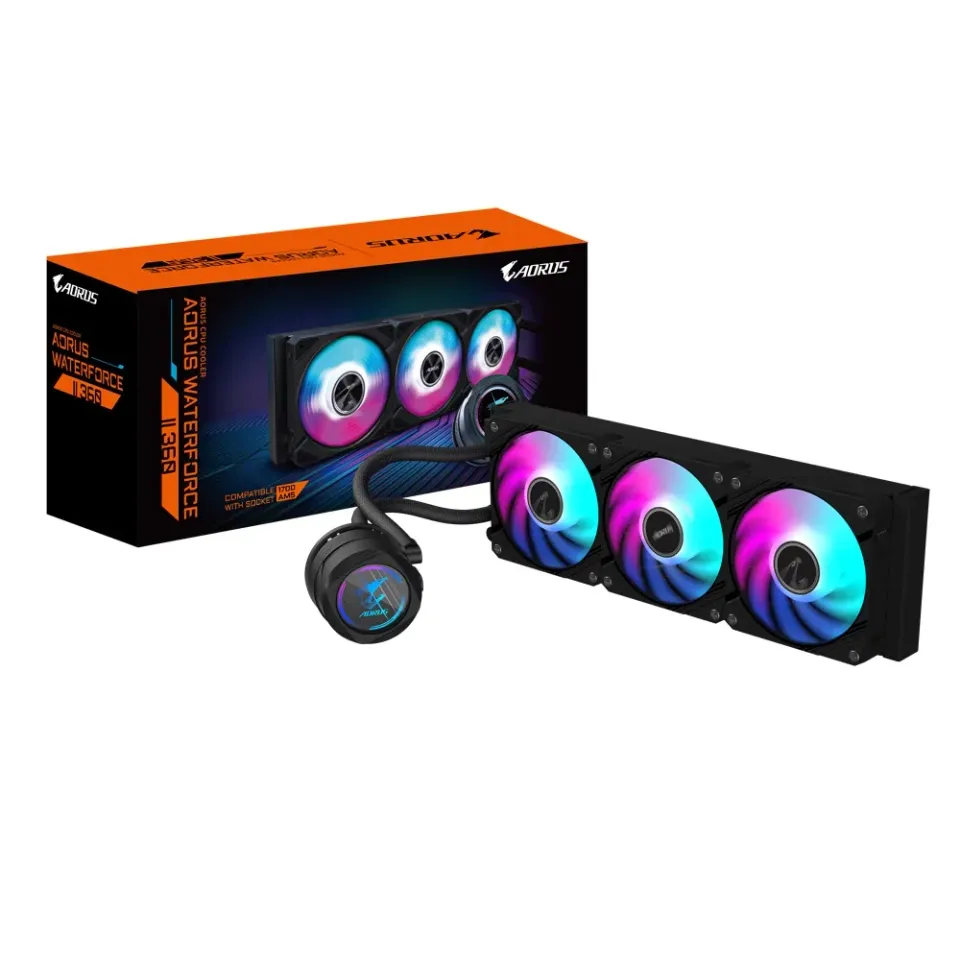 GIGABYTE vodní chladič AORUS WATERFORCE II 360 120mm ARGB
