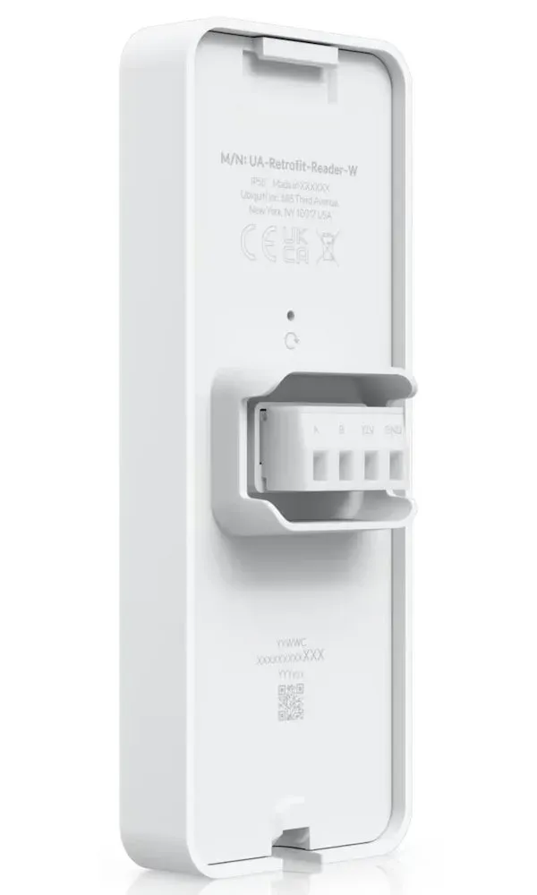 Ubiquiti UniFi Access Retrofit Reader W - Přístupová NFC čtečka pro Retrofit Hub, OSDP, IP55, RS-485, 12V, bílá