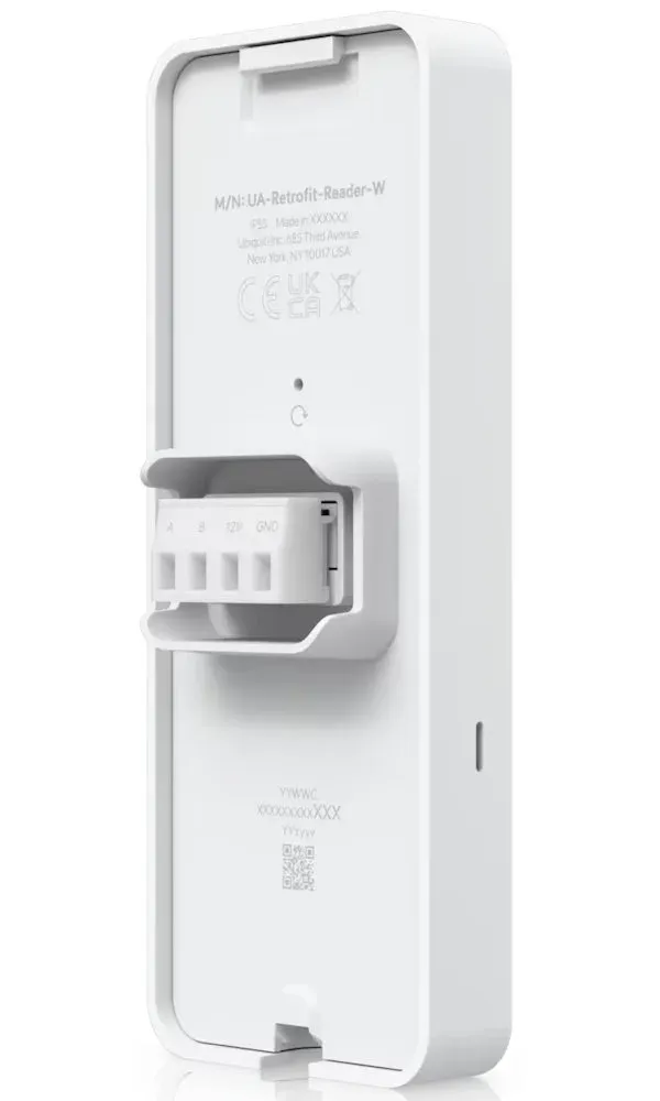 Ubiquiti UniFi Access Retrofit Reader W - Přístupová NFC čtečka pro Retrofit Hub, OSDP, IP55, RS-485, 12V, bílá