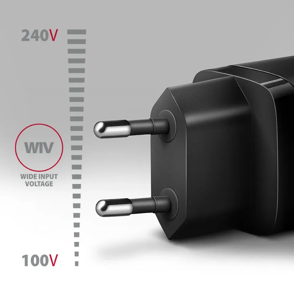 AXAGON ACU-DPQ65, GaN nabíječka do sítě 65W, 3x port (USB-A + dual USB-C), PD3.0