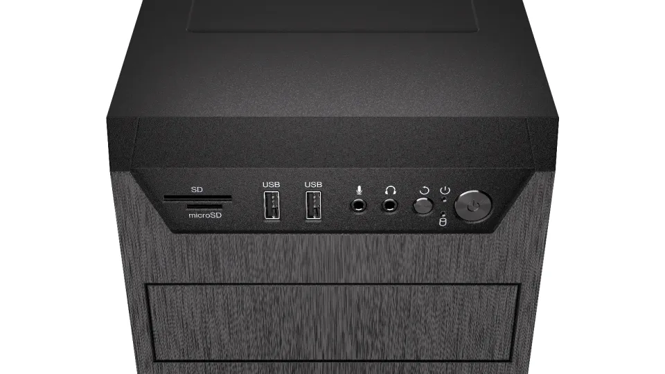 Endorfy Armis 100 Solid Skříň, Middle tower, bez zdroje, 2× USB 3.0, 1× 120mm ve