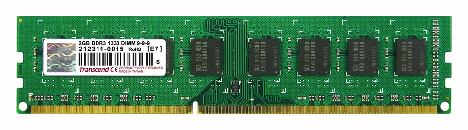 Transcend paměť 2GB DDR3 1333 U-DIMM 2Rx8