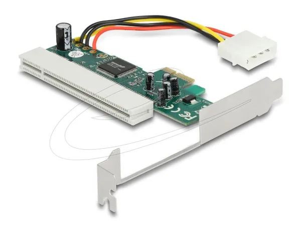 Delock Riser Card PCI Express x1 na 1 x PCI 32 Bit 5 V, slot 2 x PCI Asmedia