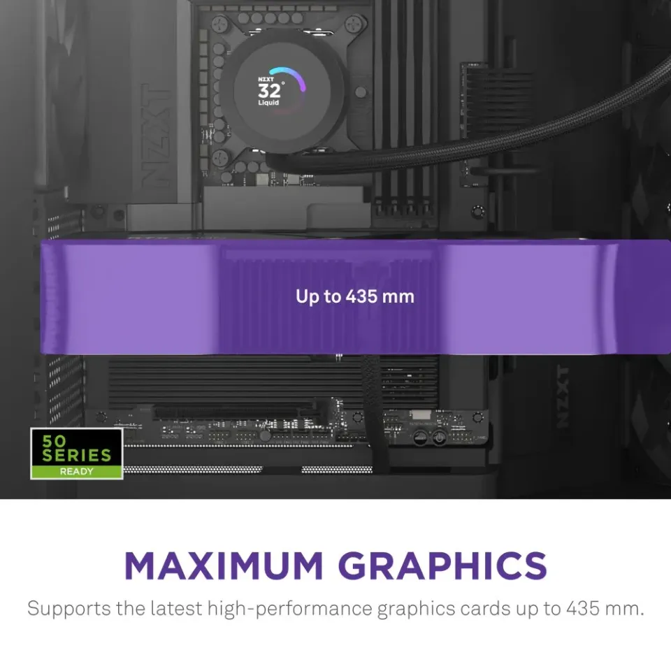NZXT skříň H9 Flow dvoukomorová ATX / 3x140mm fan / 1x120mm / perforovaný top / proskl. bočnice, front / černá