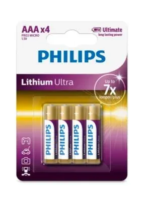 Philips baterie AAA Ultra lithium - 4ks