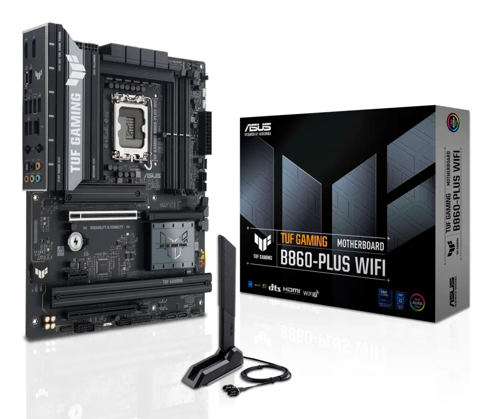 ASUS MB Sc LGA1851 TUF GAMING B860-PLUS WIFI, Intel B860, 4xDDR5, 1xUSB4, 1xDP, 1xHDMI, WiFi, ATX