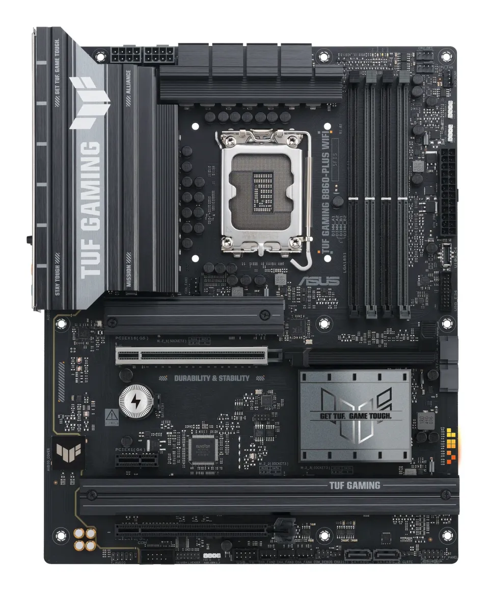 ASUS MB Sc LGA1851 TUF GAMING B860-PLUS WIFI, Intel B860, 4xDDR5, 1xUSB4, 1xDP, 1xHDMI, WiFi, ATX