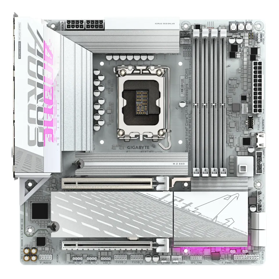 GIGABYTE B860M AORUS ELITE WIFI6E ICE/LGA 1851/mATX