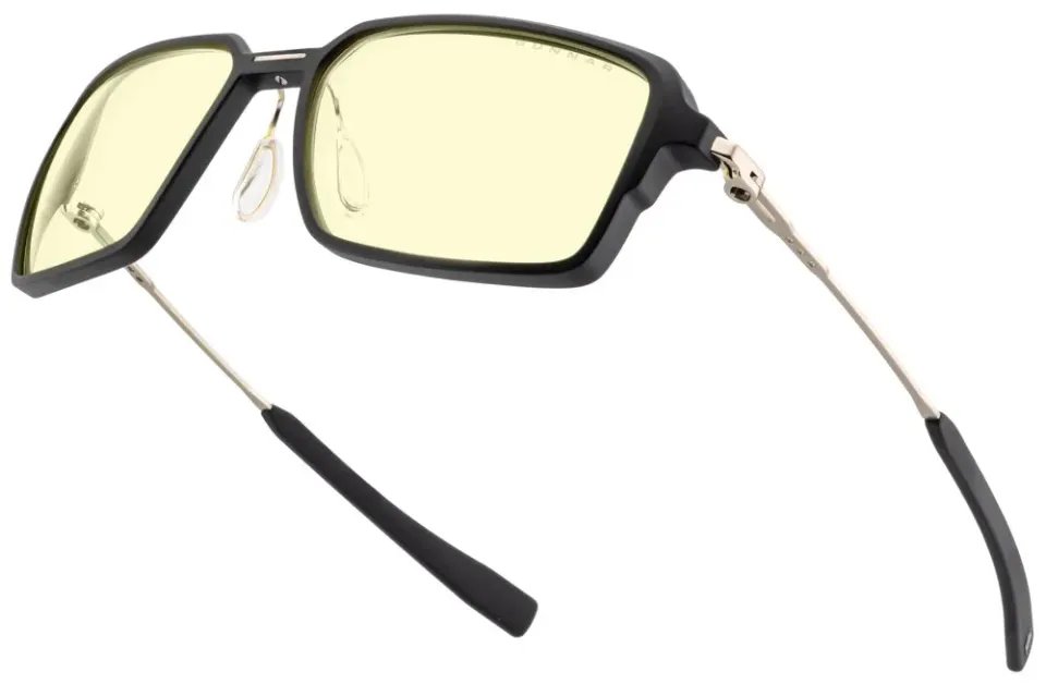 GUNNAR kancelářske/herní brýle TERA ONYX SILVER * jantárová skla BLF 65 * GUNNAR focus