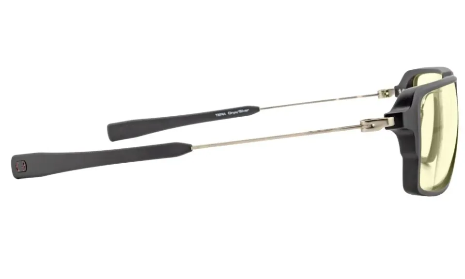 GUNNAR kancelářske/herní brýle TERA ONYX SILVER * jantárová skla BLF 65 * GUNNAR focus